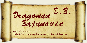 Dragoman Bajunović vizit kartica